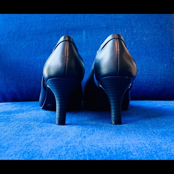 NWOT Black Vegan Comfort Heel Pump 8.5 - Picture 3 of 6